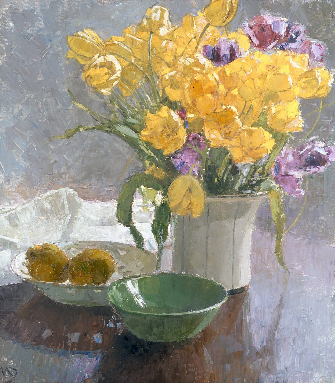 Csendélet sárga tulipánokkal alkotó: Carl Moll