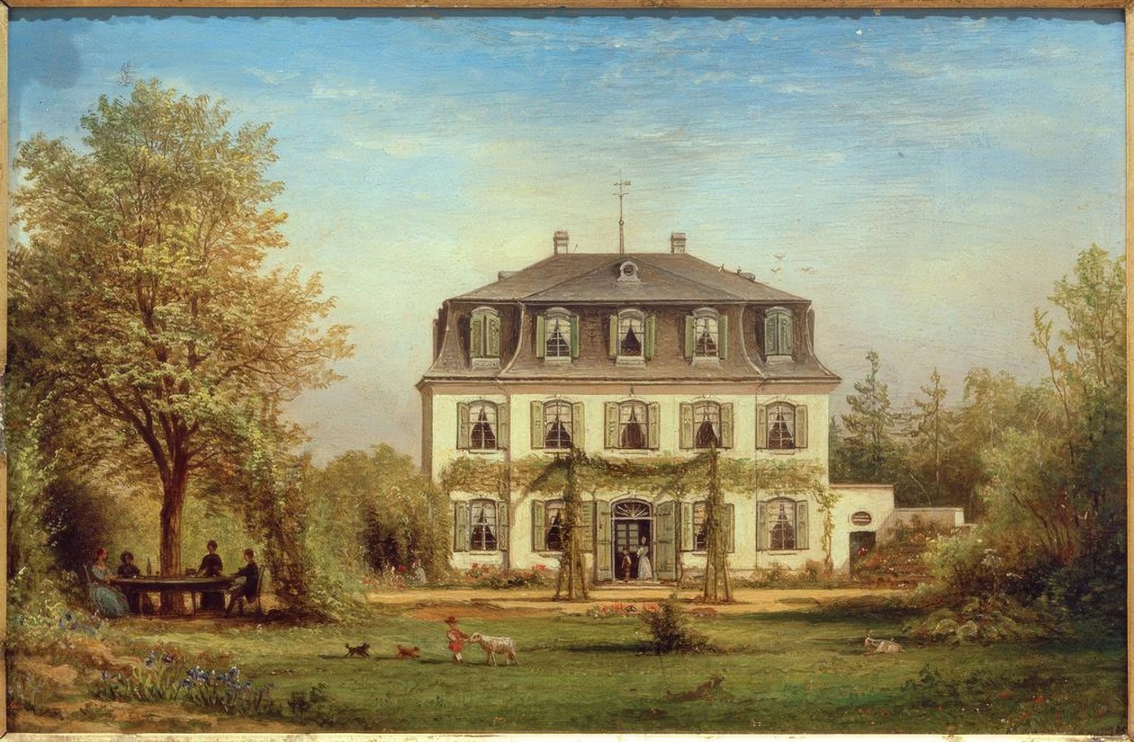 C. Morgenstern, nyaraló d. Bansa bankárcsalád, Sachsenh. alkotó: Carl Morgenstern