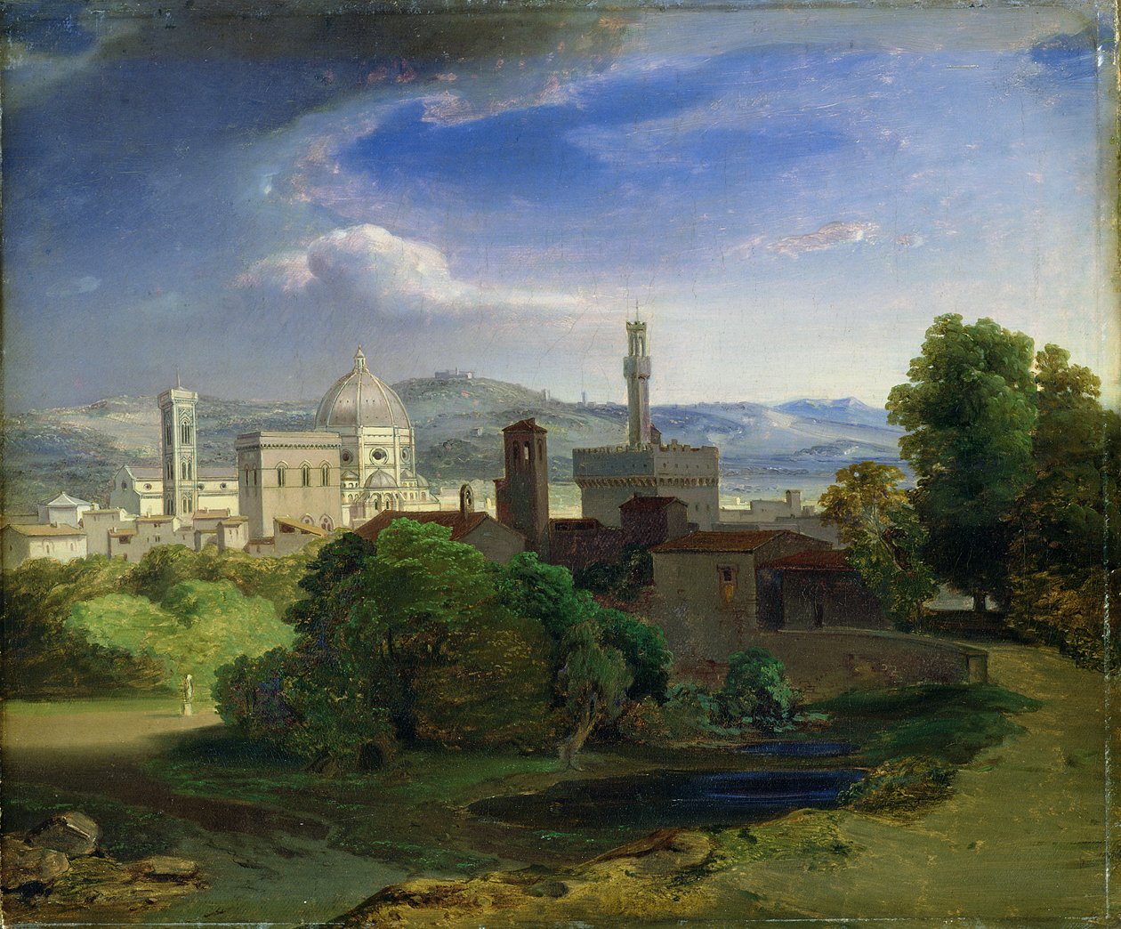 Kilátás Firenzére, 1829 körül alkotó: Carl Rottmann