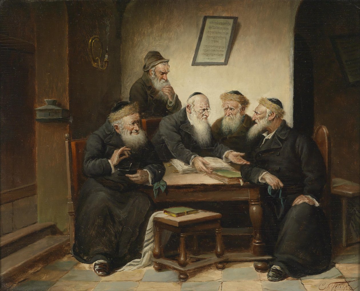 A rabbival alkotó: Carl Schleicher