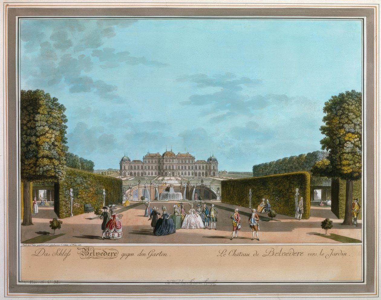 Bécs, Felső-Belvedere / Schütz alkotó: Carl Schütz