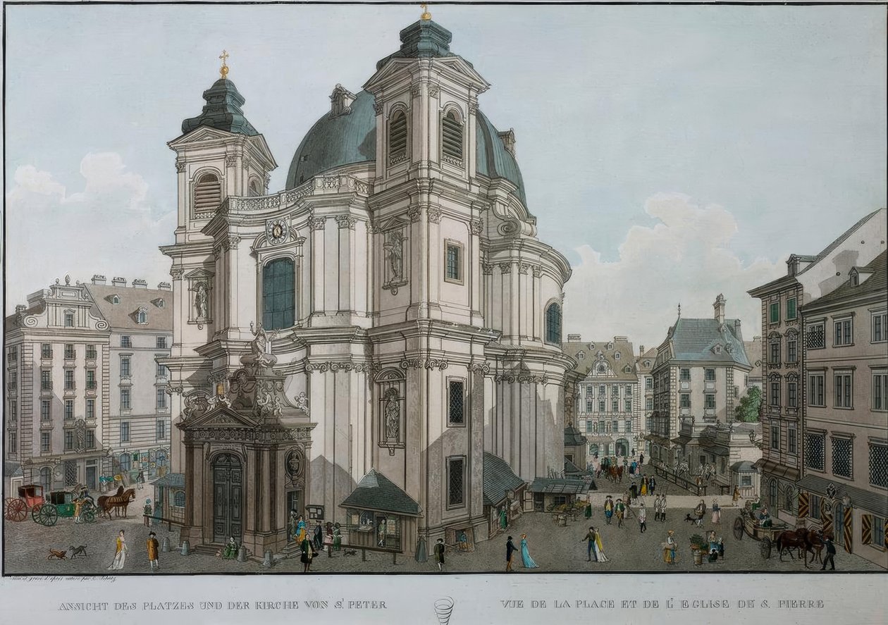 Bécs, Szent Péter / Schütz alkotó: Carl Schütz