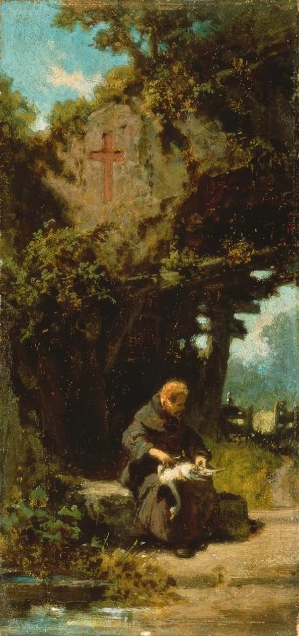 Remete libát kopasztó alkotó: Carl Spitzweg