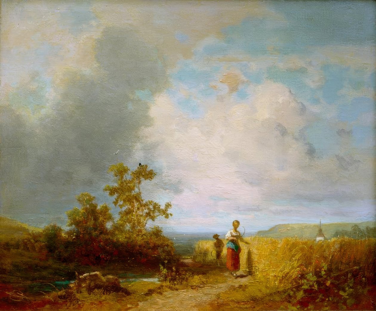 Arató aratáskor alkotó: Carl Spitzweg