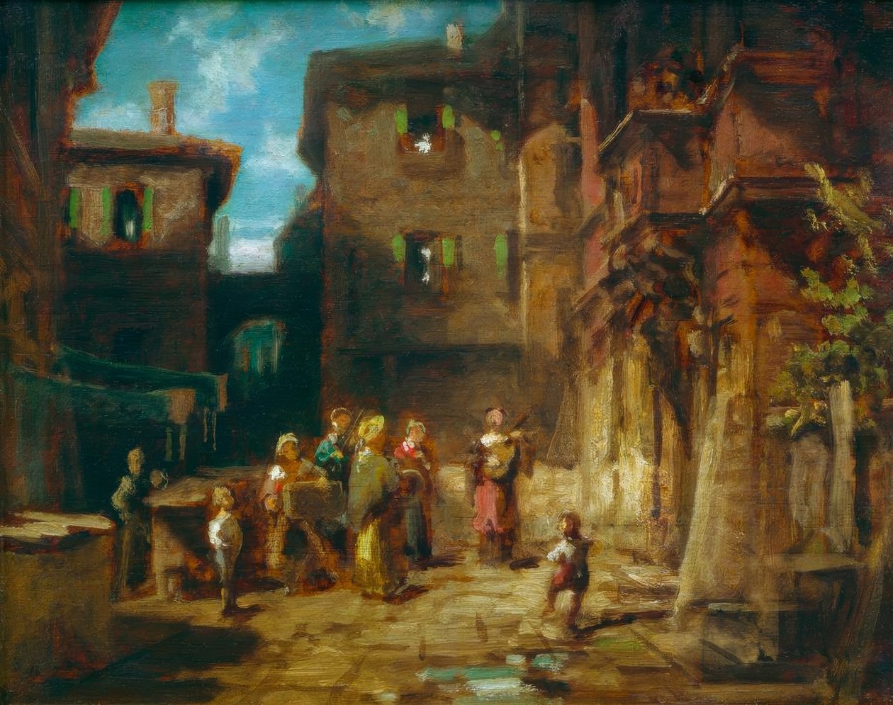Utcai zenészek alkotó: Carl Spitzweg