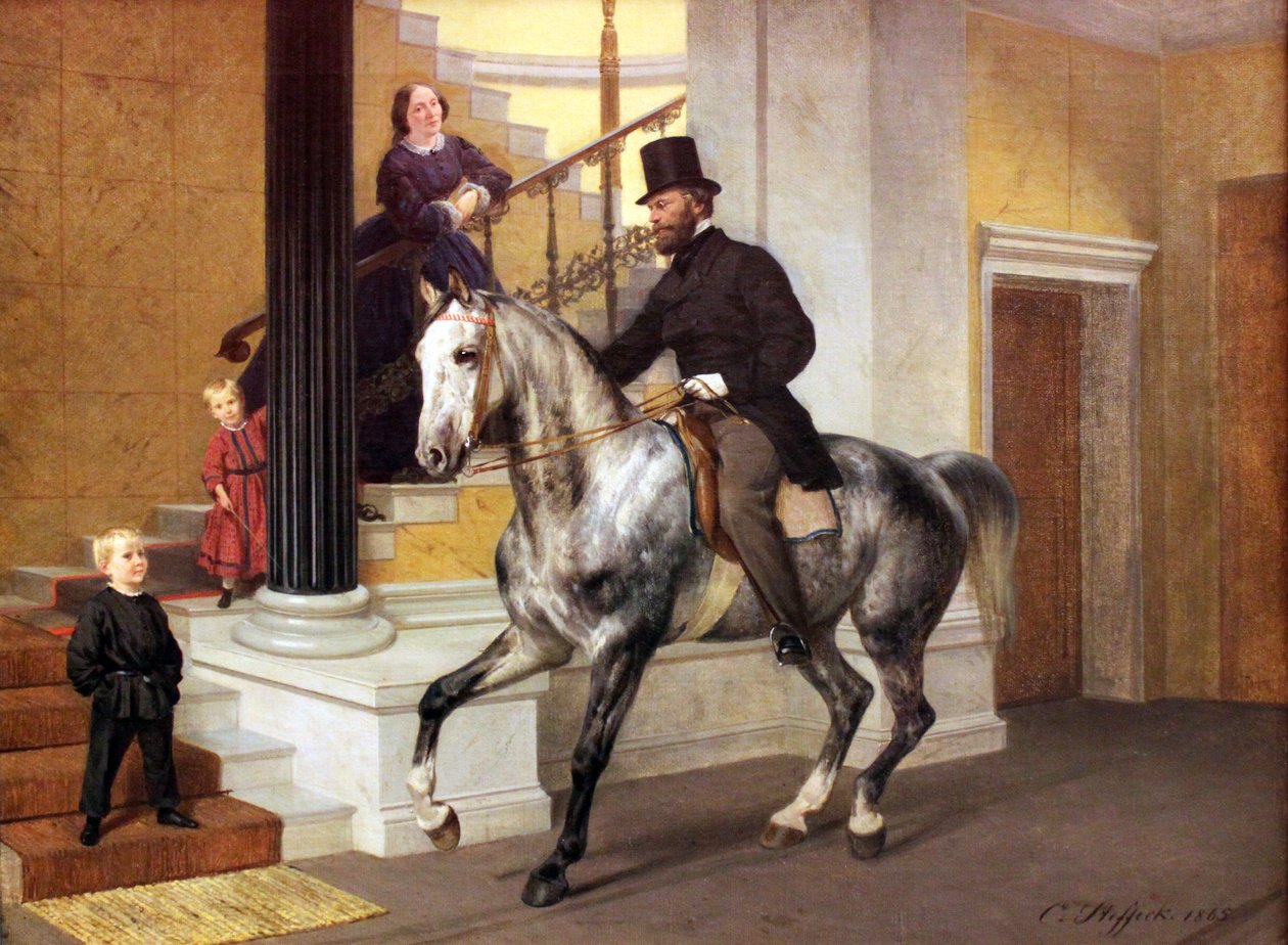 Ernst Lau ügyvéd portréja alkotó: Carl Constantin Steffeck