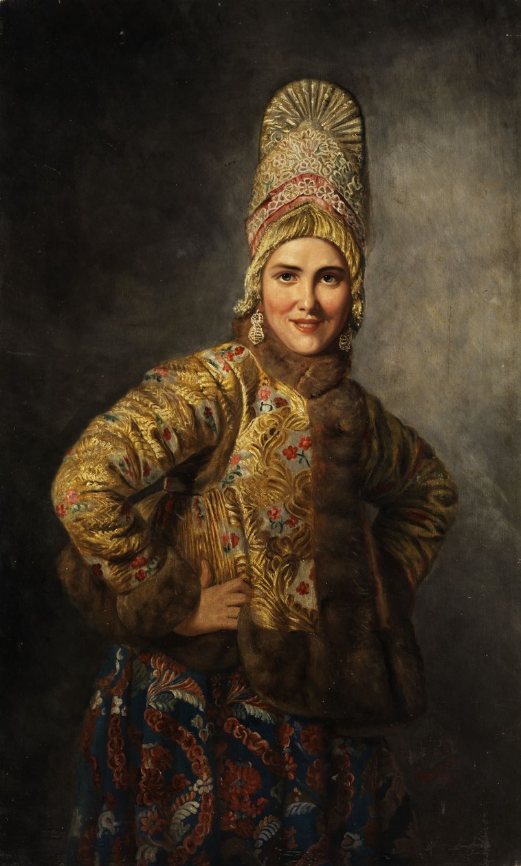 Orosz bojár menyasszony alkotó: Karl Gottlieb Wenig