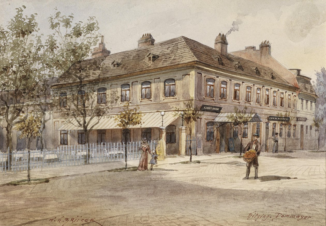 Kaszinó Dommayer Hietzingben alkotó: Carl Wenzel Zajicek