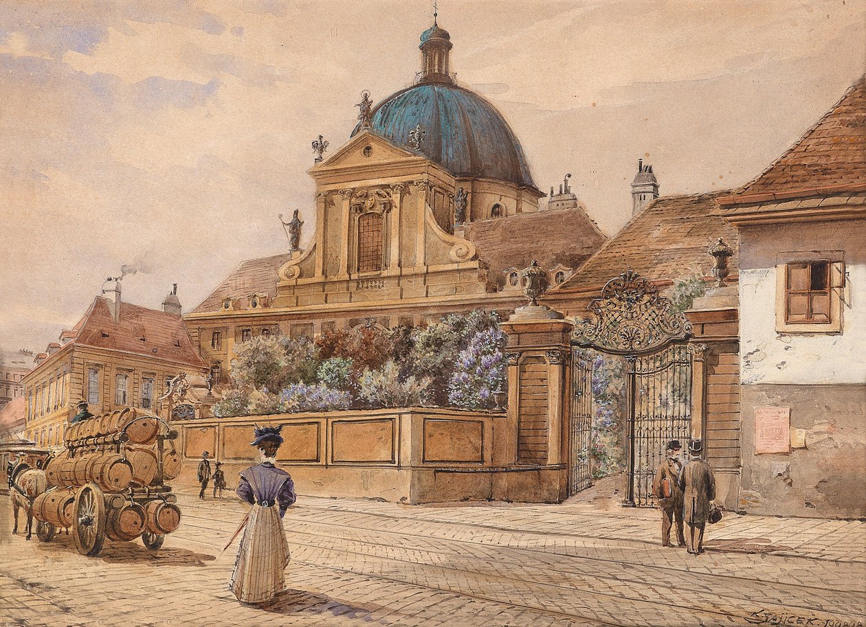 Bécs, A szalézi templom Rennweg -en alkotó: Carl Wenzel Zajicek