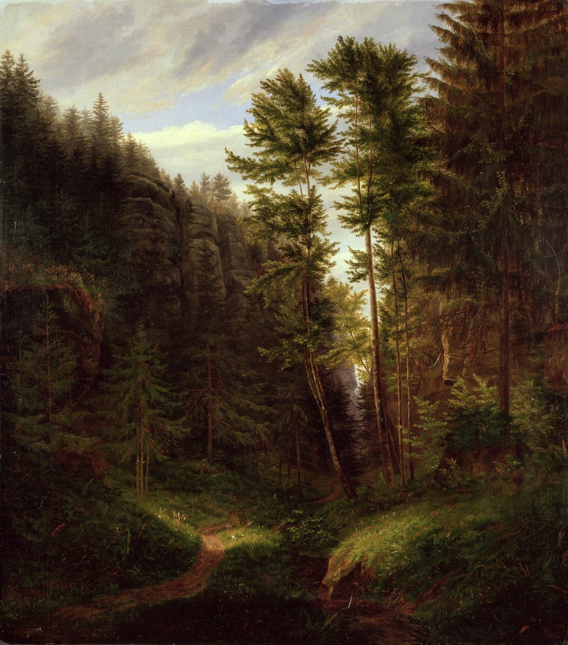 Tisztás az Uttenwald régióban, 1820 alkotó: Carl Wilhelm Goetzloff