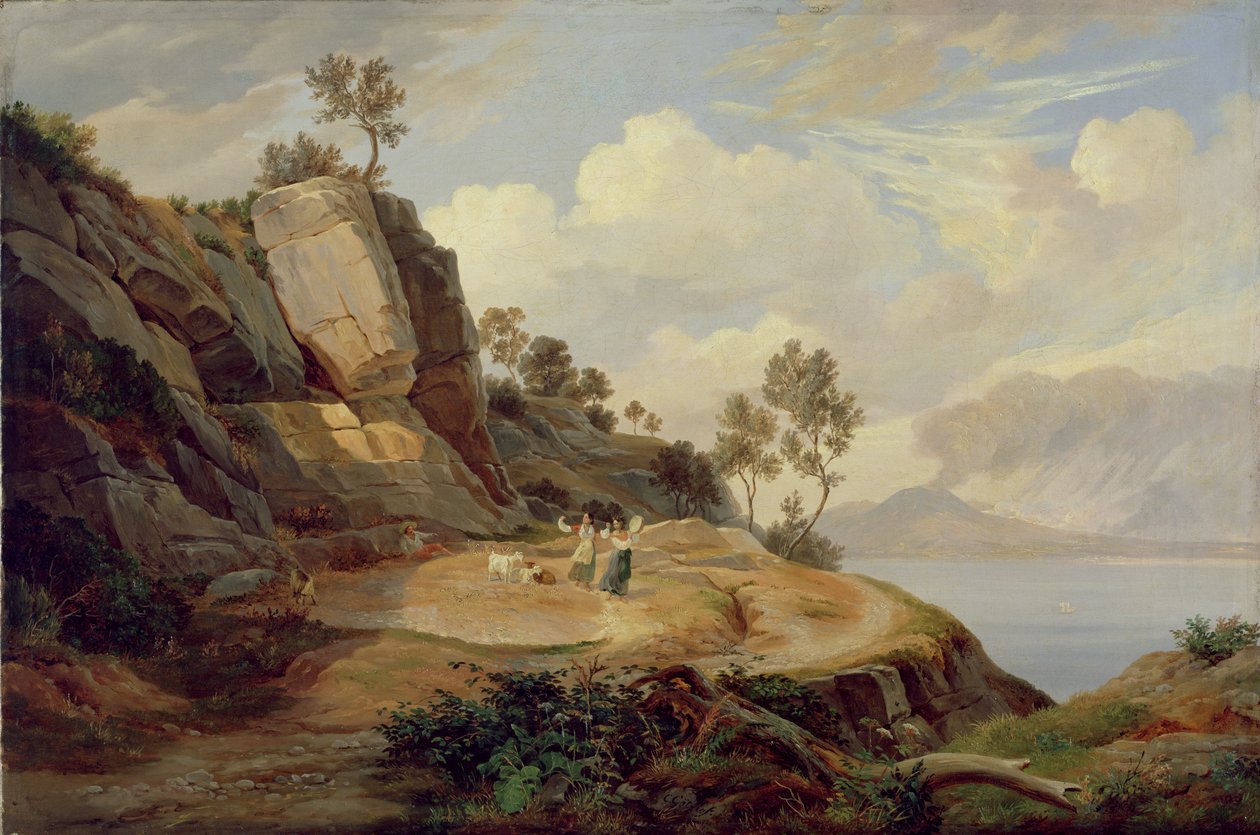 Táj Olaszországban alkotó: Carl Wilhelm Goetzloff