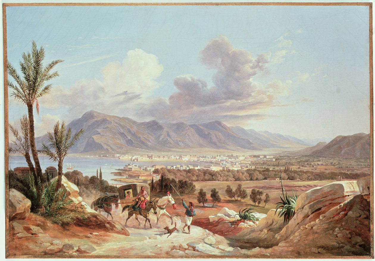 Belmonte-i Palermo, 1831 körül alkotó: Carl Wilhelm Goetzloff