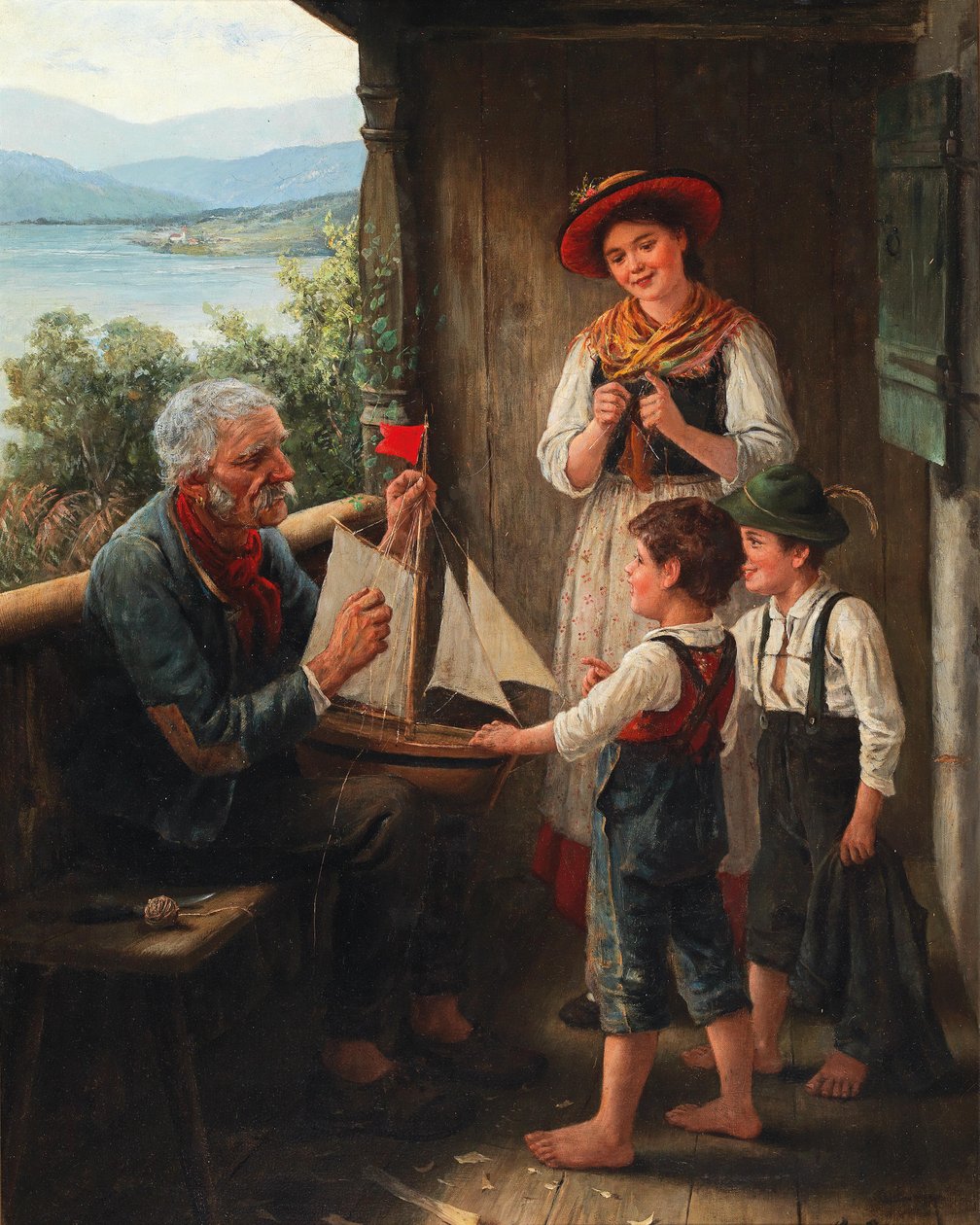 A vitorlás hajó alkotó: Carl von Bergen  