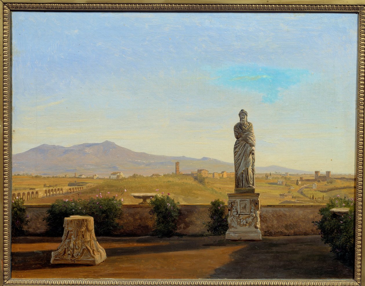 Panoráma a Villa Mattei-ből. Carl Christian Constantin Hansen (1804-1880) festménye alkotó: Carl Christian Constantin Hansen
