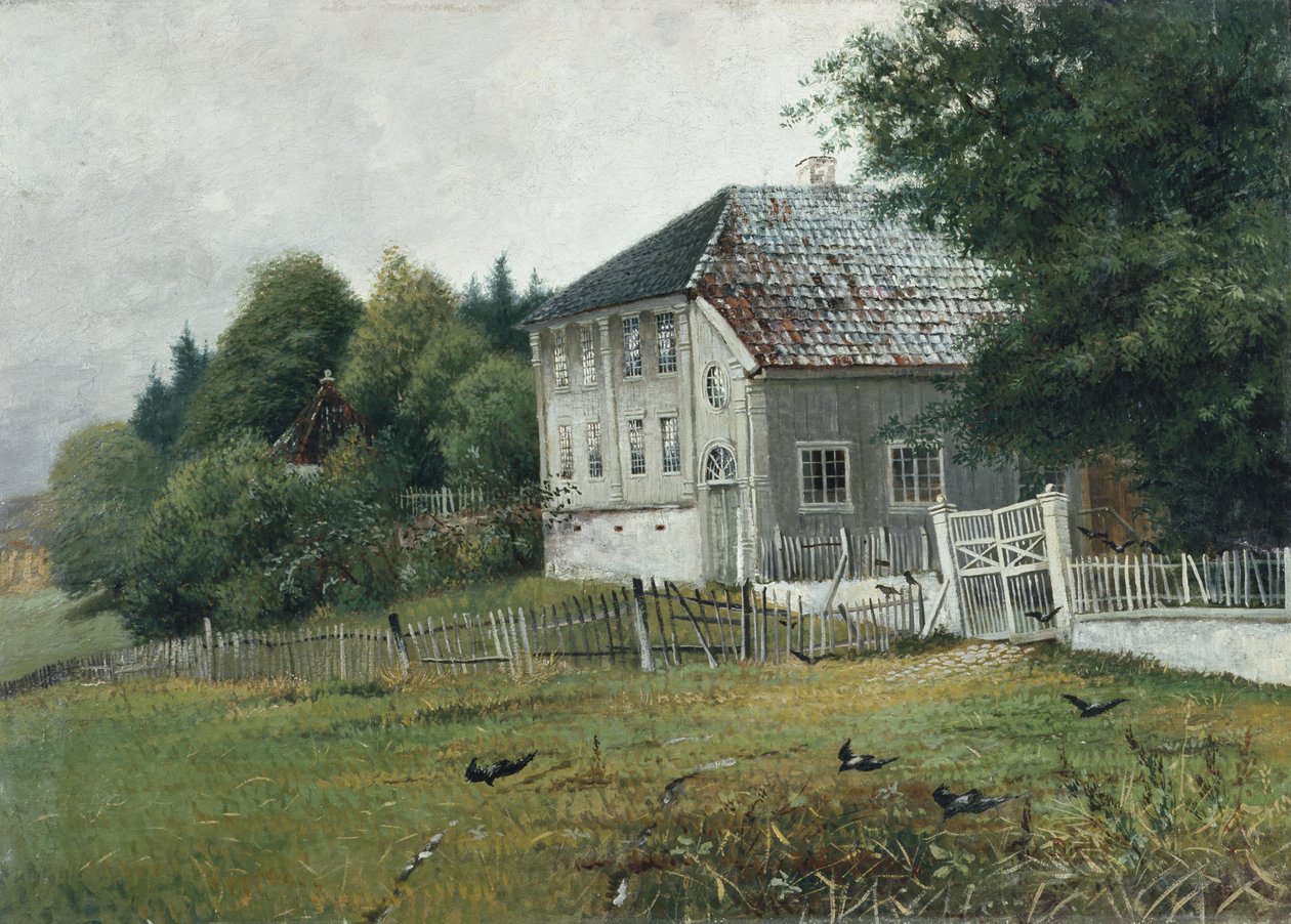 Közjegyző háza Drøbakban (olaj, vászon) alkotó: Carl Edvard Diriks