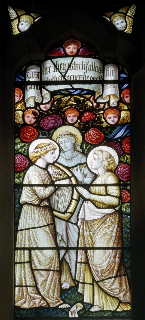 Llantysilio, St Tysilio, Shrigley és Hunt (1873-1982), Carl Almquist, Angel Musicians, 1890 alkotó: Carl Almquist
