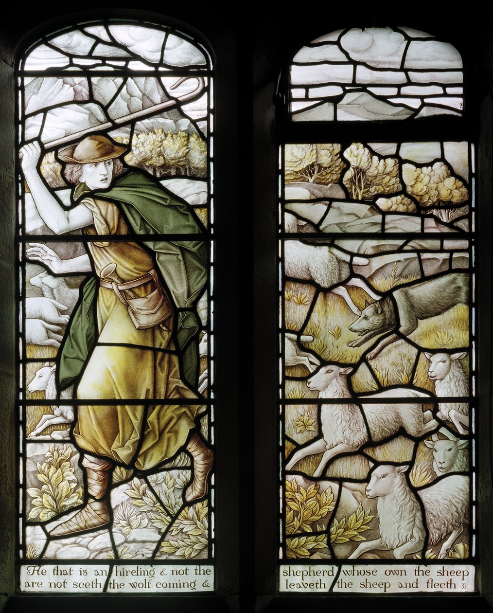 Over Wyresdale, Christ Church, Shrigley & Hunt (1873-1982), Carl Almquist, The Shepherds Church, Shepherding, Sheep, 18 alkotó: Carl Almquist