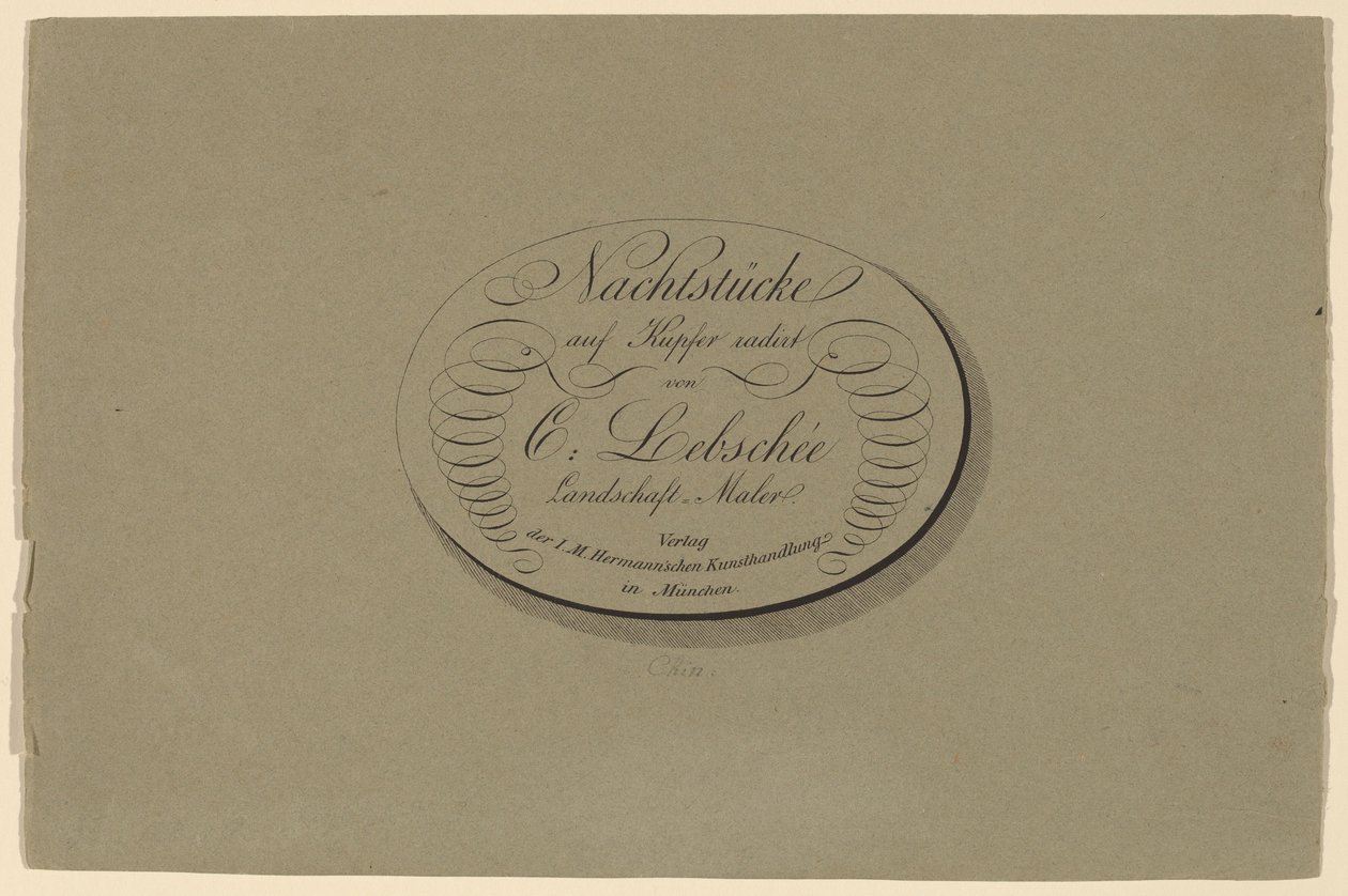 Négy éjszakai darab alkotó: Carl August Lebschee
