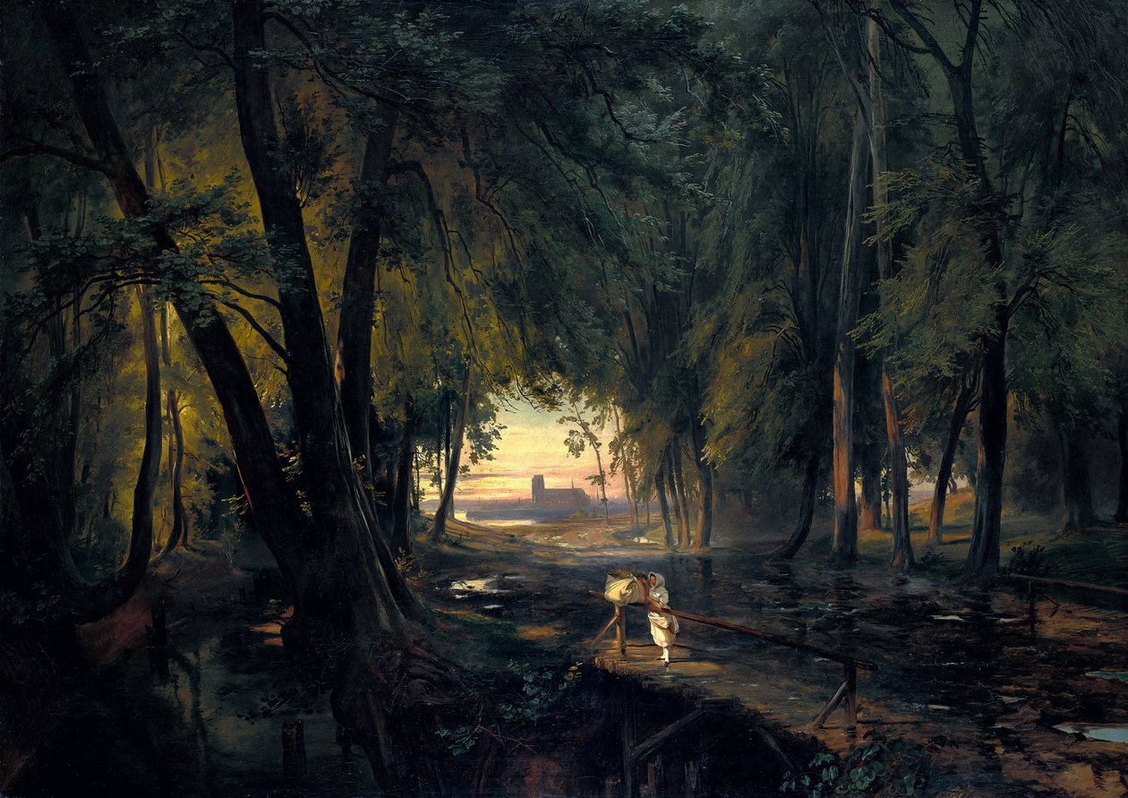 Erdei ösvény Spandau mellett, 1835 alkotó: Carl Blechen
