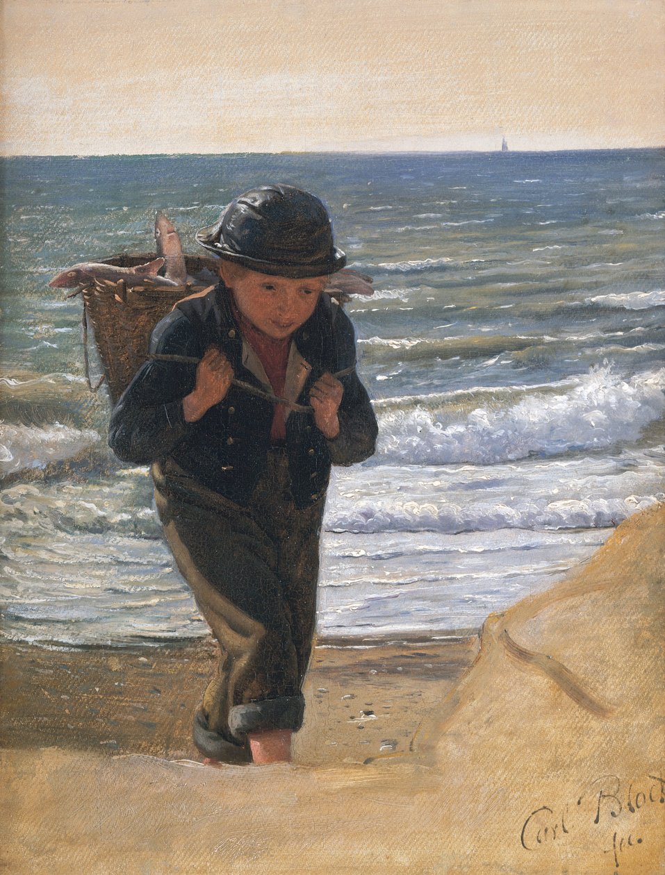 Egy halászfiú alkotó: Carl Bloch