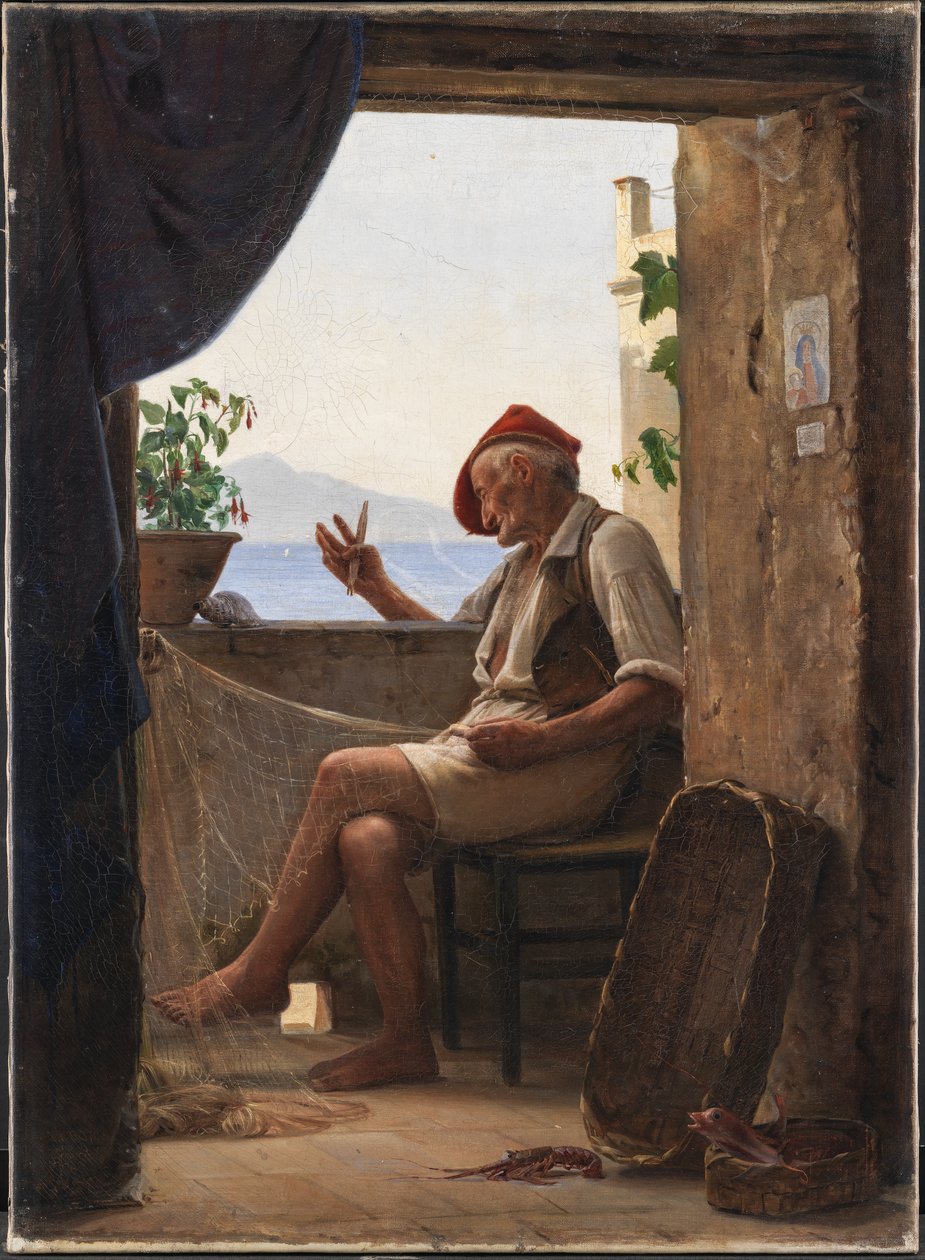 Egy halász Sorrontóból, Olaszországból alkotó: Carl Bloch