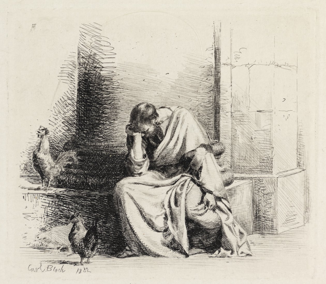 A bűnbánó Péter alkotó: Carl Bloch