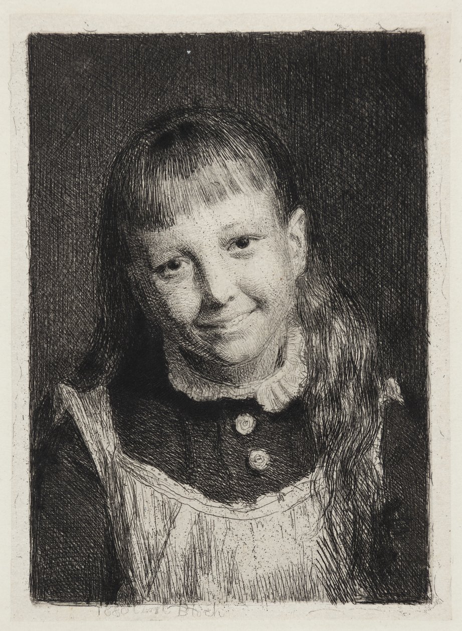 A nevető lány. Ida Alma Bloch portréja alkotó: Carl Bloch
