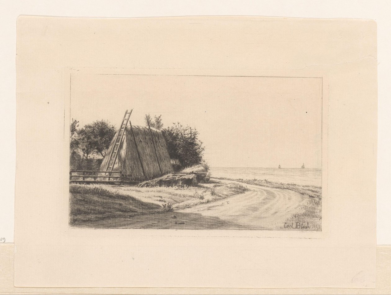 Széna az országúton alkotó: Carl Bloch