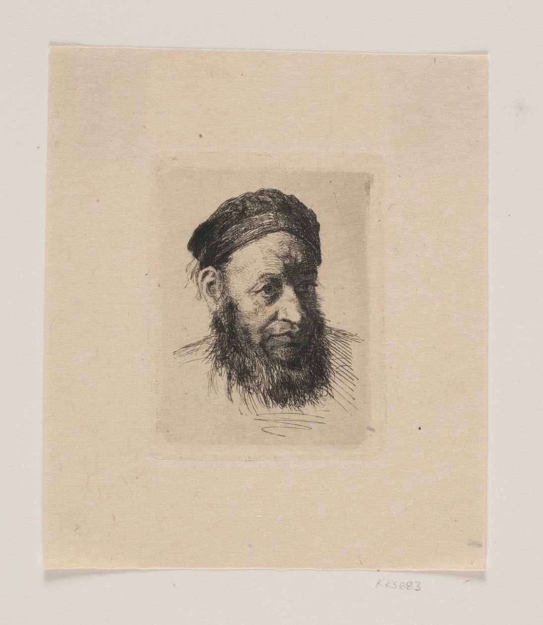 Egy öreg tengerész feje alkotó: Carl Bloch