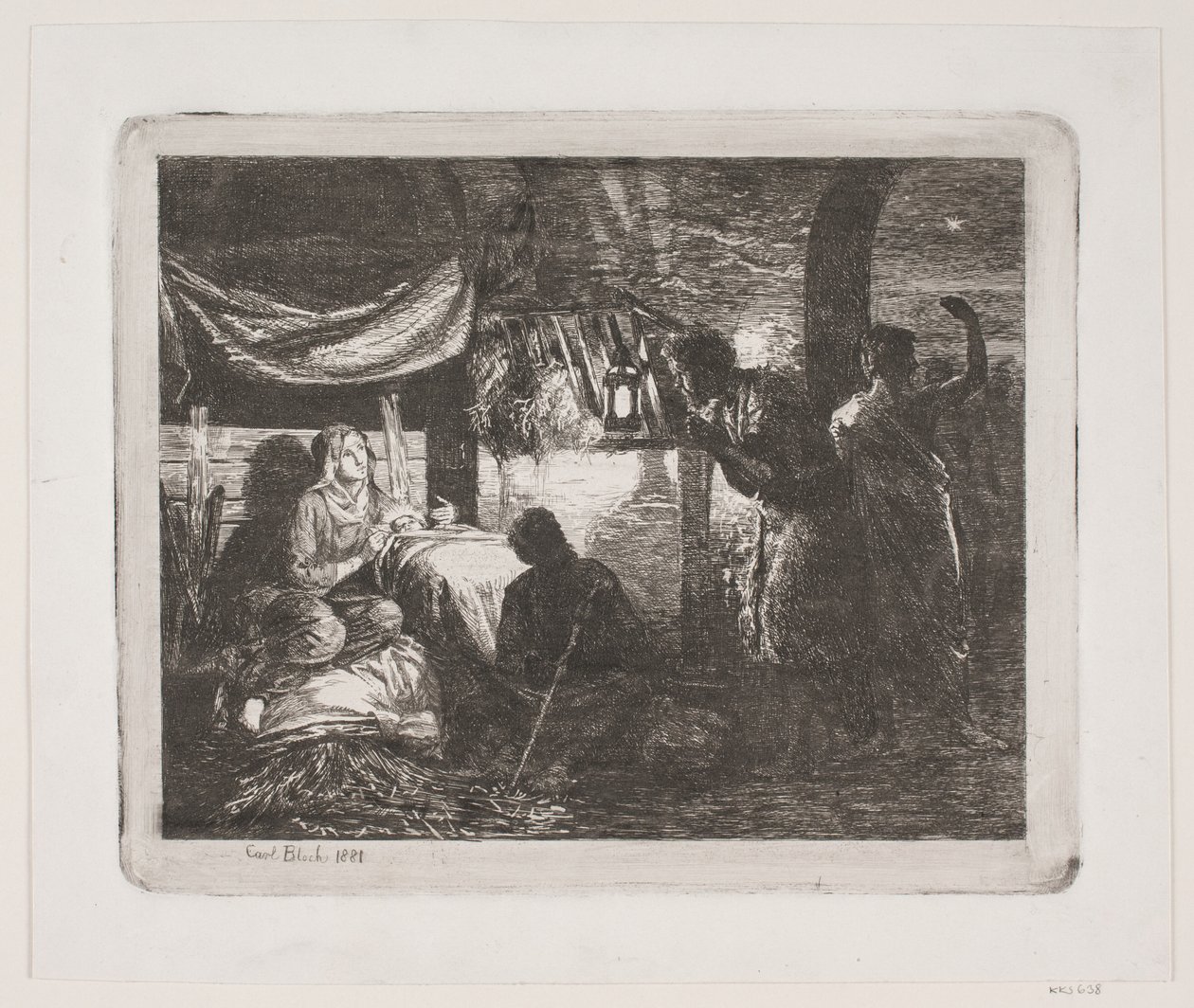A Pásztorok imádata alkotó: Carl Bloch