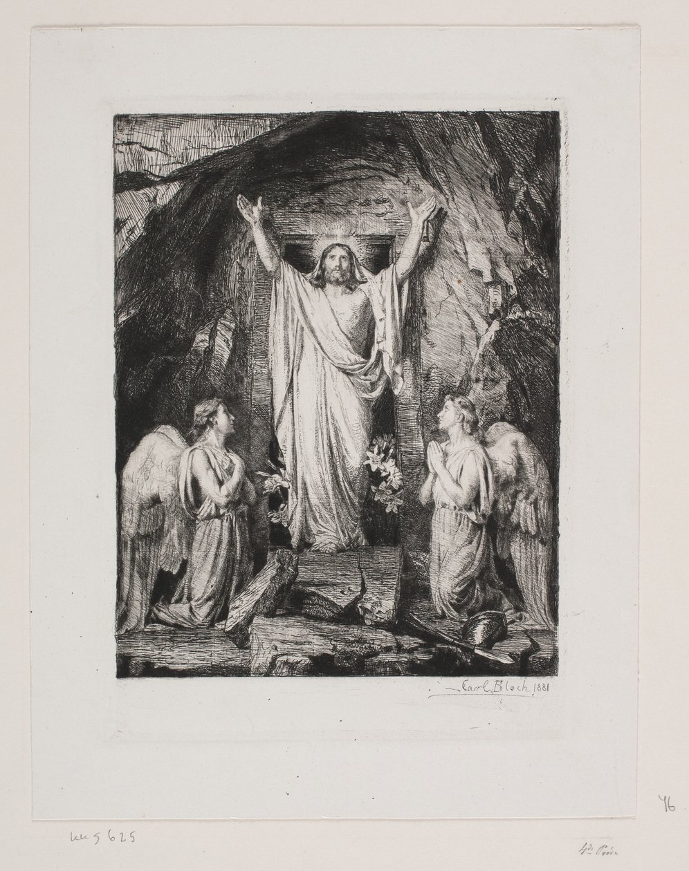Krisztus feltámadása alkotó: Carl Bloch