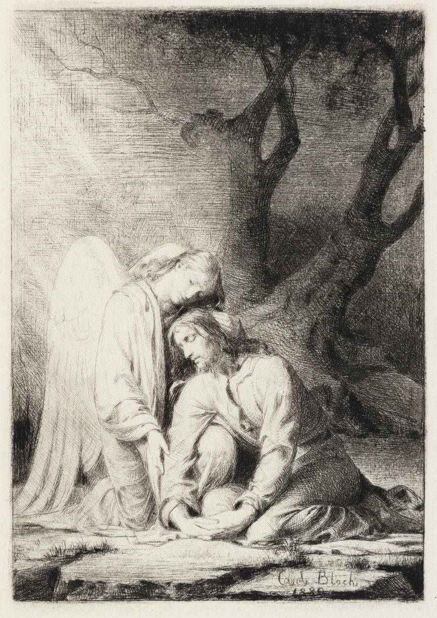 Krisztus a Gecsemánéban alkotó: Carl Bloch