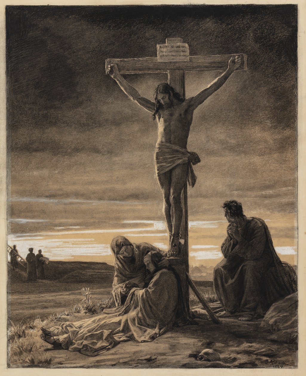 Krisztus a kereszten alkotó: Carl Bloch