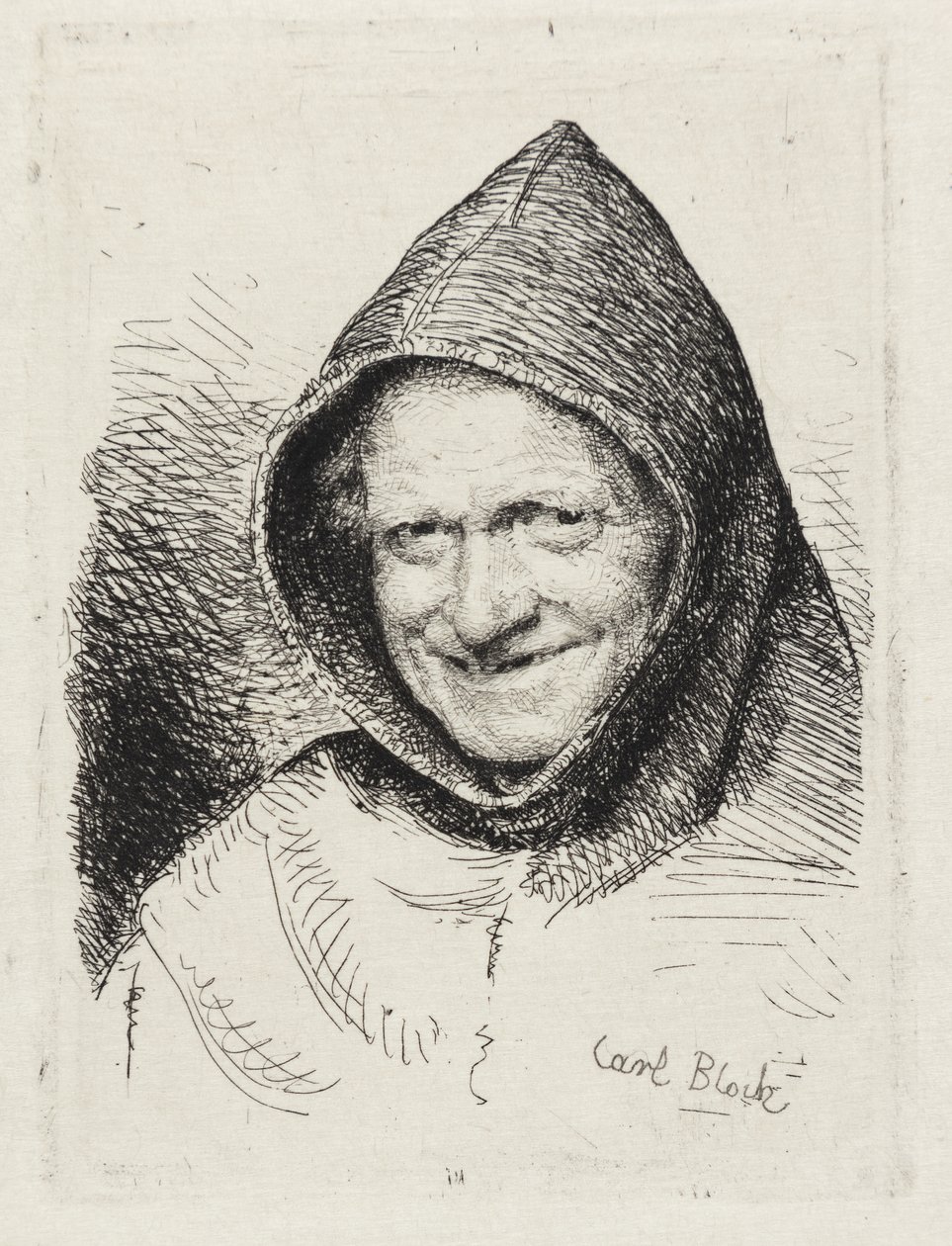 Mosolygó szerzetes alkotó: Carl Bloch