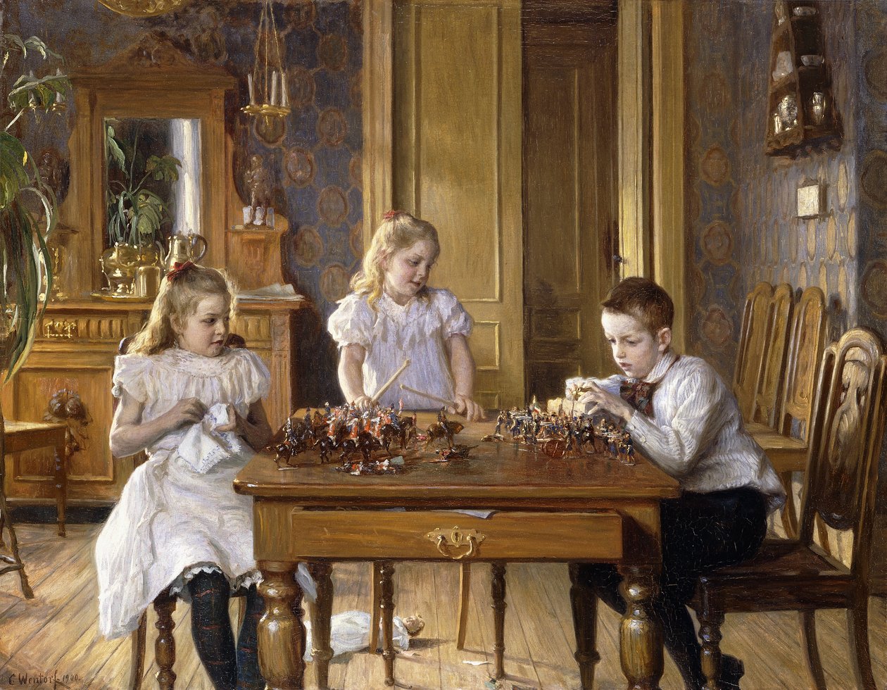 A csata, 1900 alkotó: Carl Christian Ferdinand Wentorf