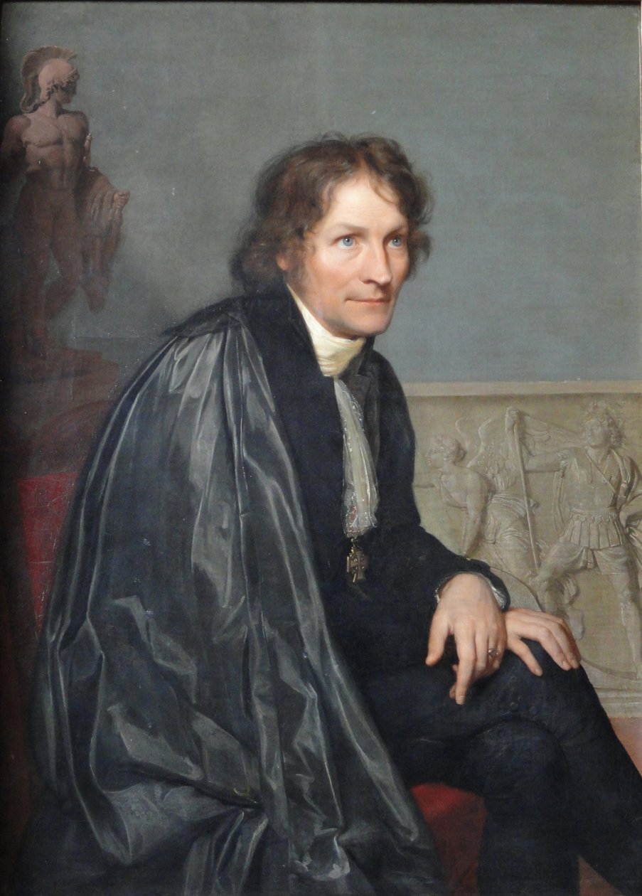 Bertel Thorvaldsen szobrászművész portréja 1770-1844, 1814 alkotó: Carl Christian Vogel von Vogelstein