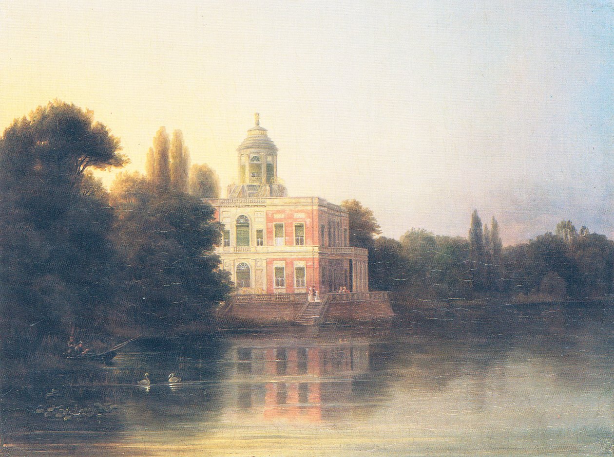 kilátás a Marmorpalais bei Potsdamra alkotó: Carl Daniel Freydanck