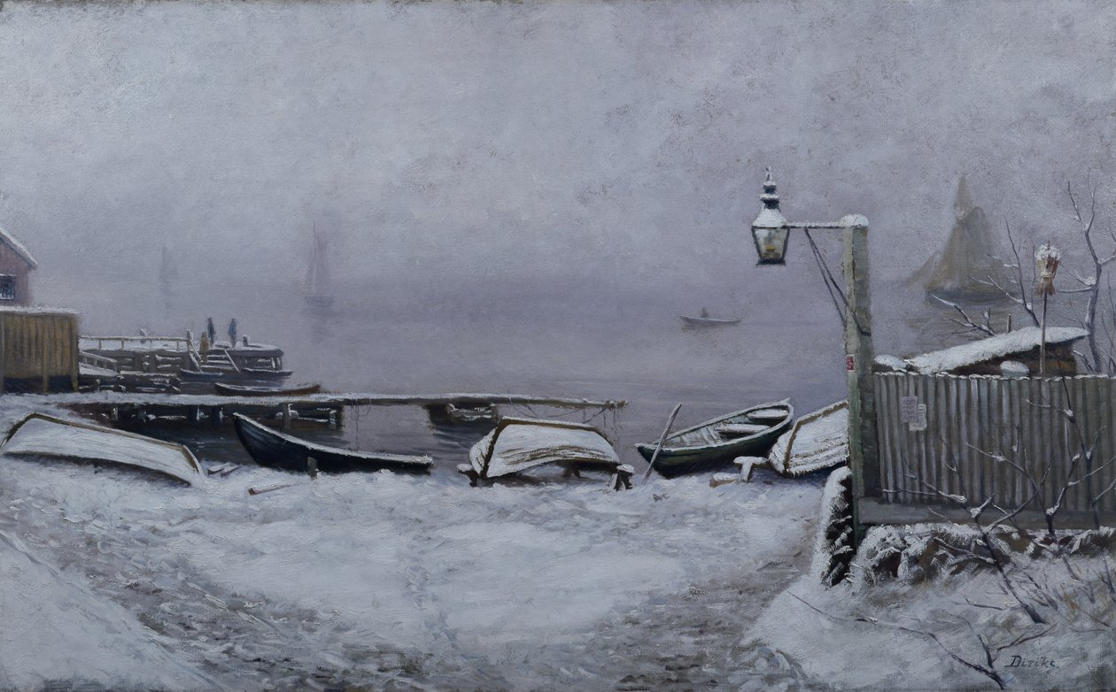 Decemberi nap Drøbak közelében alkotó: Carl Edvard Diriks