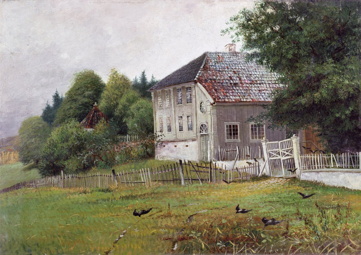 Közjegyző háza, Drobak (olaj, vászon) alkotó: Carl Edvard Diriks