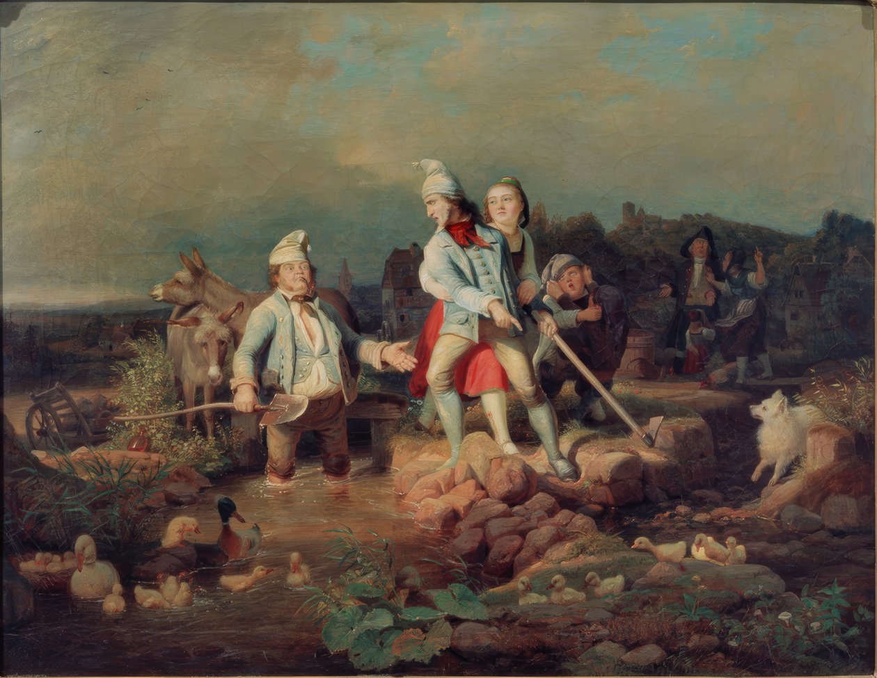 Veszekedő molnárok alkotó: Carl Engel von Rabenau