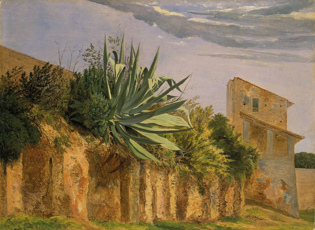 Róma városfalán alkotó: Carl Ernst Ludwig Wagner