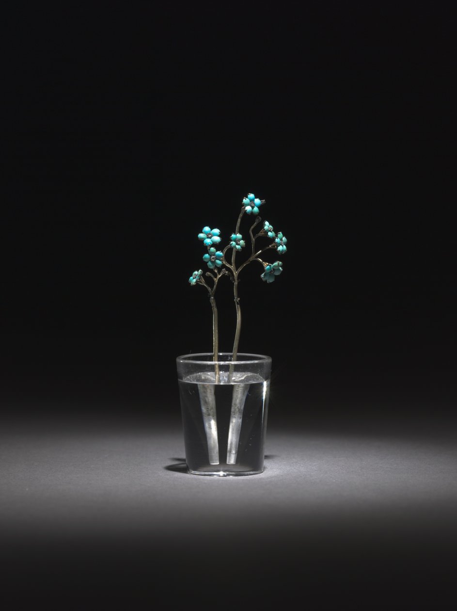 Nefelejcsek, 1800-as évek vége – 1900-as évek eleje alkotó: Carl Fabergé