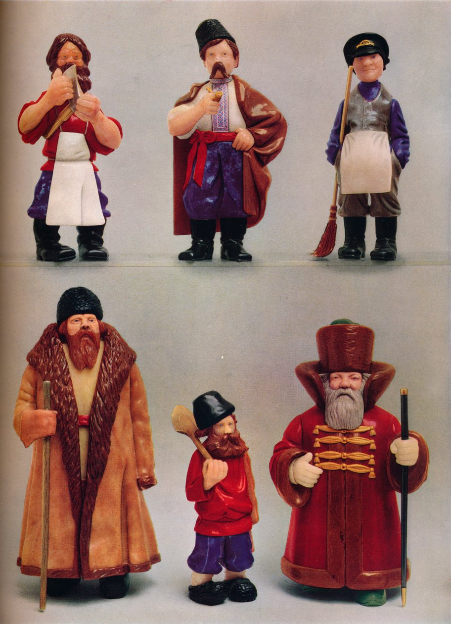 Orosz nemzeti típusok, c1935 alkotó: Carl Fabergé