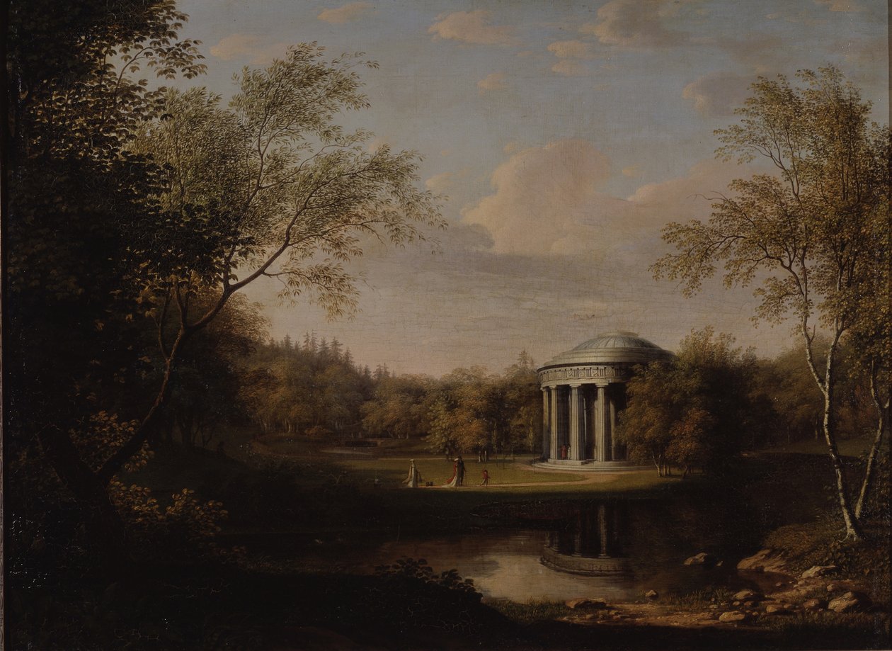 Kilátás a Pavlovszki Barátság-templomra, kb. 1800 alkotó: Carl Ferdinand von Kugelgen