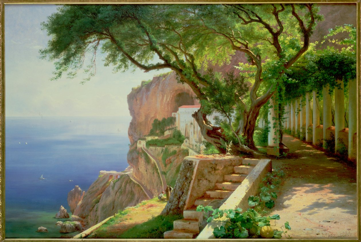 Amalfi (olaj, vászon) alkotó: Carl Frederick Aagaard