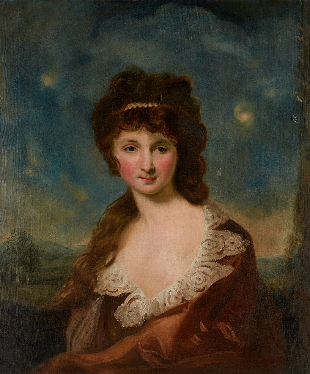 Harriet Rochfortnak mondott hölgy portréja (1758-1854) a hátoldali címke szerint (olaj, vászon) alkotó: Carl Frederick von Breda