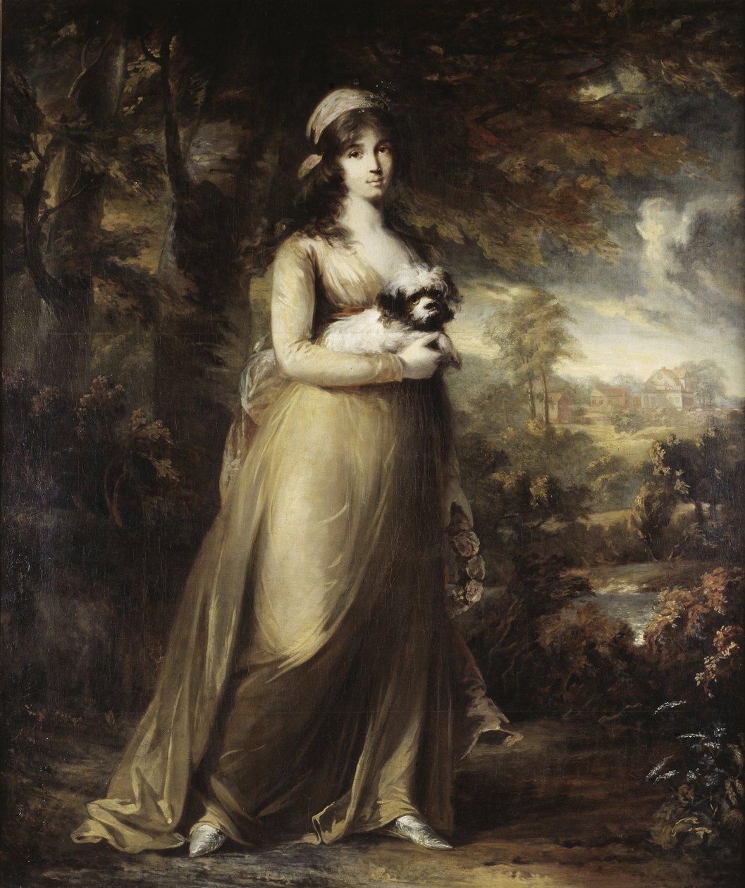 Teresa Vandoni operaénekesnő portréja, készítette: Breda, Carl Frederik von (1759-1818). Olajfestmény alkotó: Carl Frederick von Breda