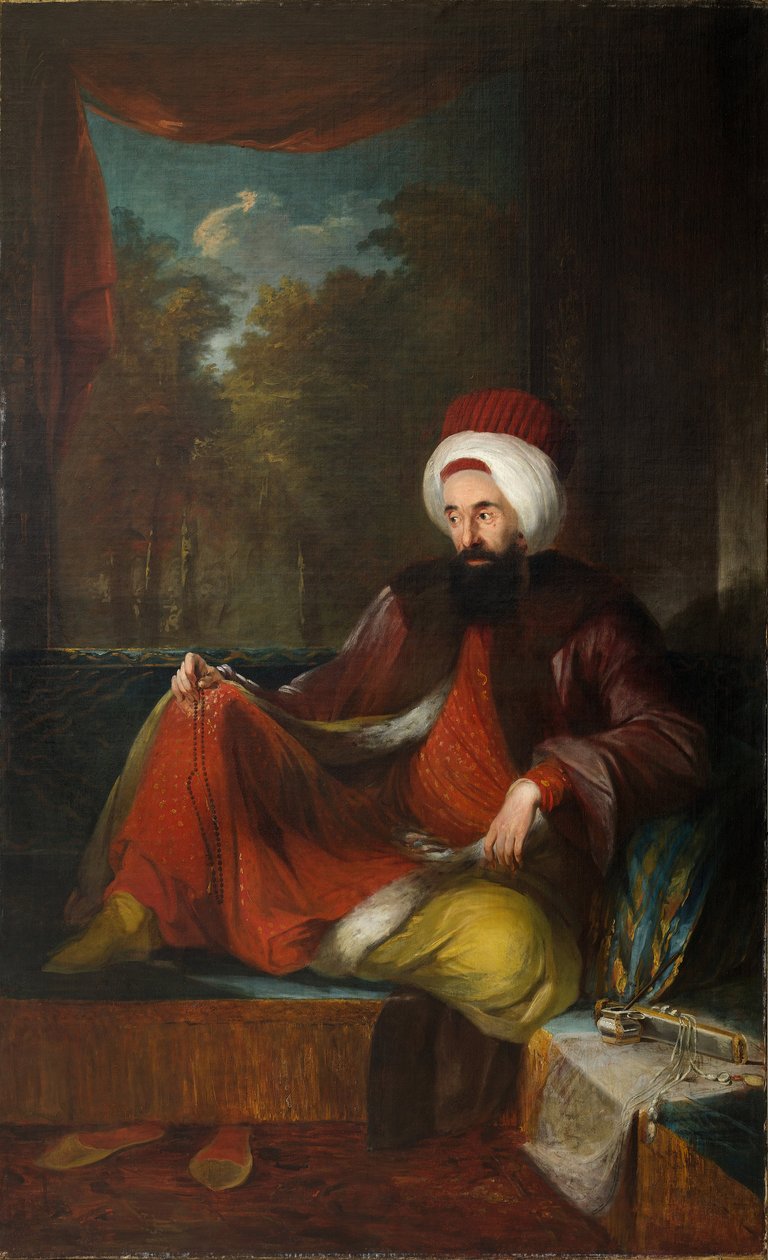 Yusuf Agah Efendi portréja 1744-1824, XVIII. század második fele. alkotó: Carl Fredric von Breda