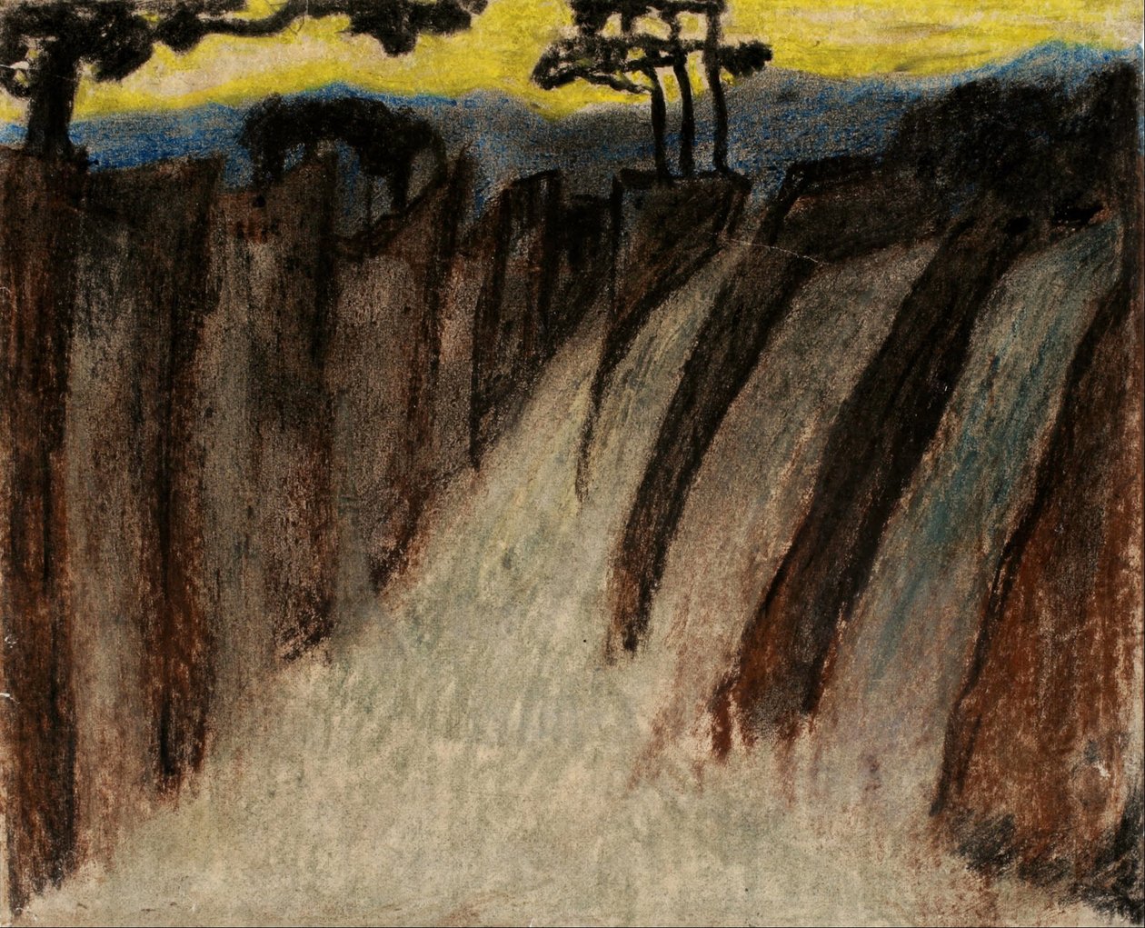Cím nélkül (szürkületi táj) alkotó: Carl Fredrik Hill