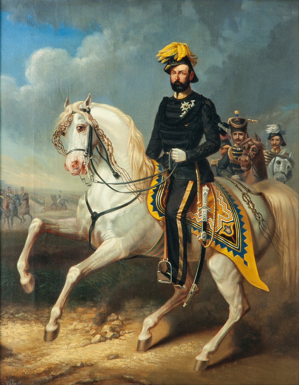 XV. Károly, Svédország és Norvégia királya 1860-1872 alkotó: Carl Fredrik Kiörboe